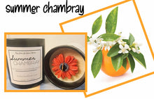 Load image into Gallery viewer, Lux SUMMER CHAMBRAY Candle (2 Style Options)
