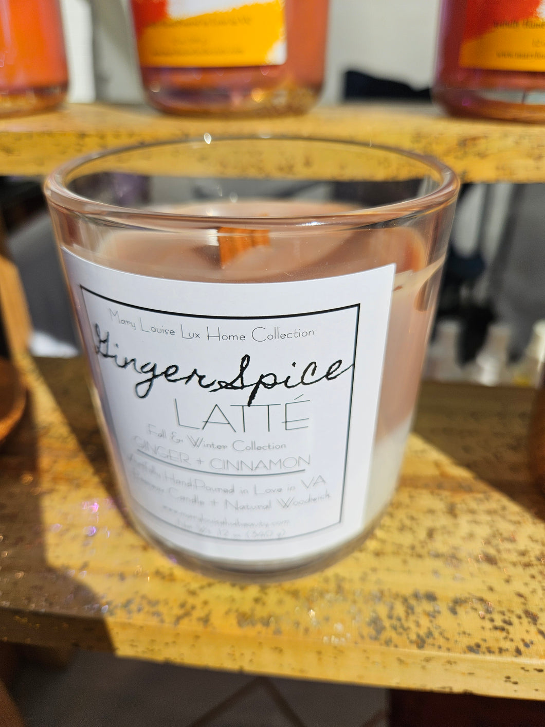 Lux GINGER & SPICE LATTE (Fall & Winter Candle Collection)