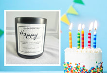 Load image into Gallery viewer, Lux HAPPY BIRTHDAY Candle
