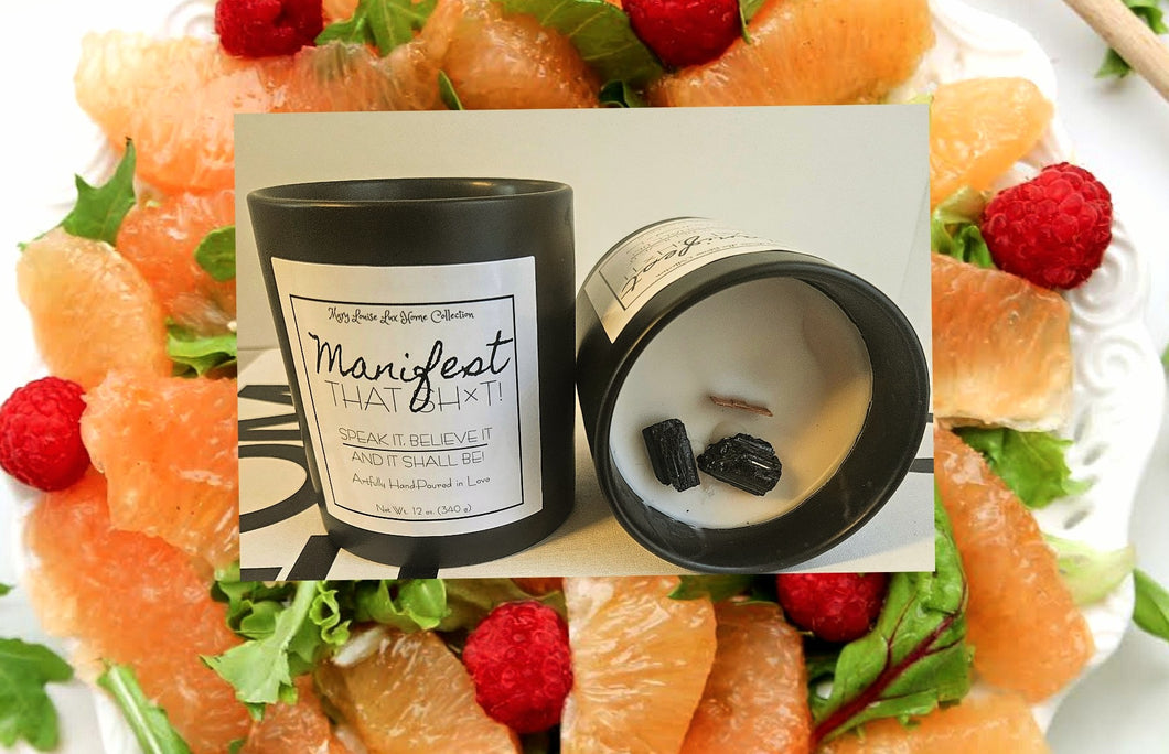 Lux MANIFEST THAT SH*T Candle *** (NEW SCENT) Sage & Sea Salt